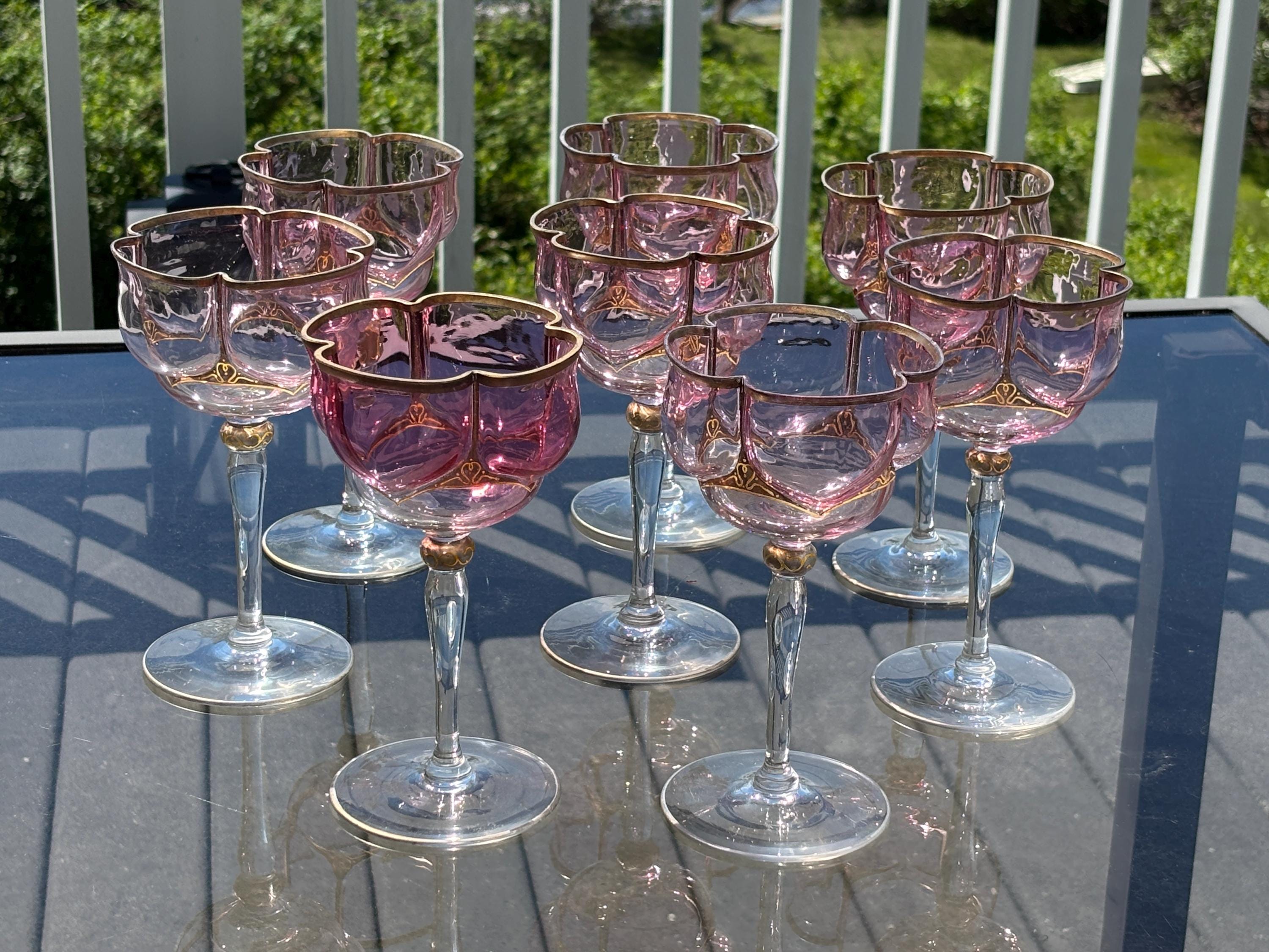 Pink Crystal Goblets - Etsy, image size:3000x2250