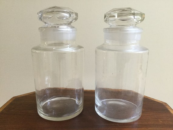 Large Glass Apothecary Jars