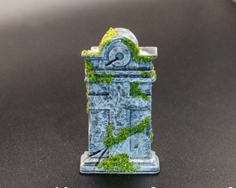 12th Scale Handmade Miniature Tombstone, Cemetery Gravestone, Aged Grave Marker