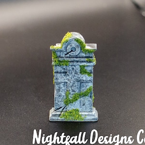 12th Scale Handmade Miniature Tombstone, Cemetery Gravestone, Aged Grave Marker