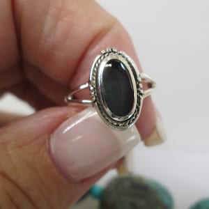 Sterling Silver ONYX Ring&gt;925 Sterling Onyx ring,Black Onyx ring,Onyx,Custom ring,Southwestern ring,Onyx Jewelry,925 Ring,Boho,Dainty,Bali