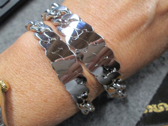 Solid Copper Silver ID Bracelet>1/2" Wide OR 5/8"… - image 5