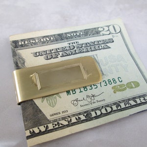 Handsome Gold Engravable Money Clip&gt; Men&#39;s Money Clip&gt; Monogram&gt; Initial&gt; Personalize,Money holder, Billfold, Gold Money Clip, Gift for Him