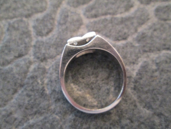 14kt.White Gold Men's Genuine DIAMOND Ring>14kt.G… - image 3