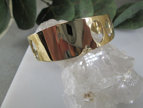 Gold Engravable Cuff Bracelet>Engravable Bracelet… - image 4