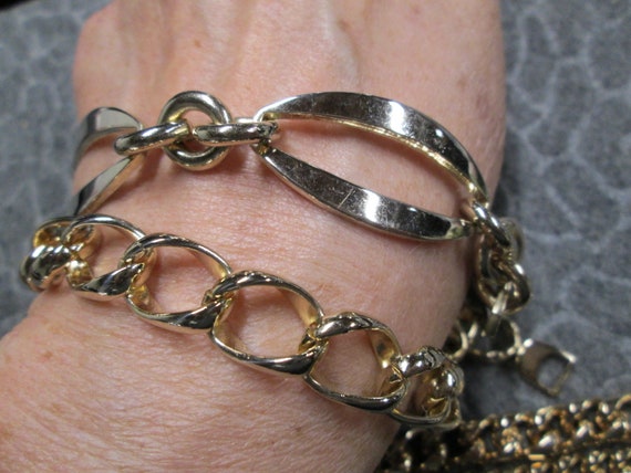 Gold Link Bracelets>Vintage 50's SPERRY Gold Brac… - image 5