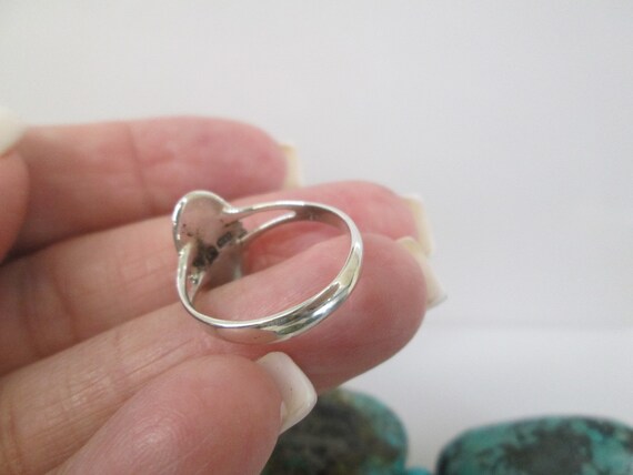 Sterling Silver ONYX Ring>925 Sterling Onyx ring,… - image 6
