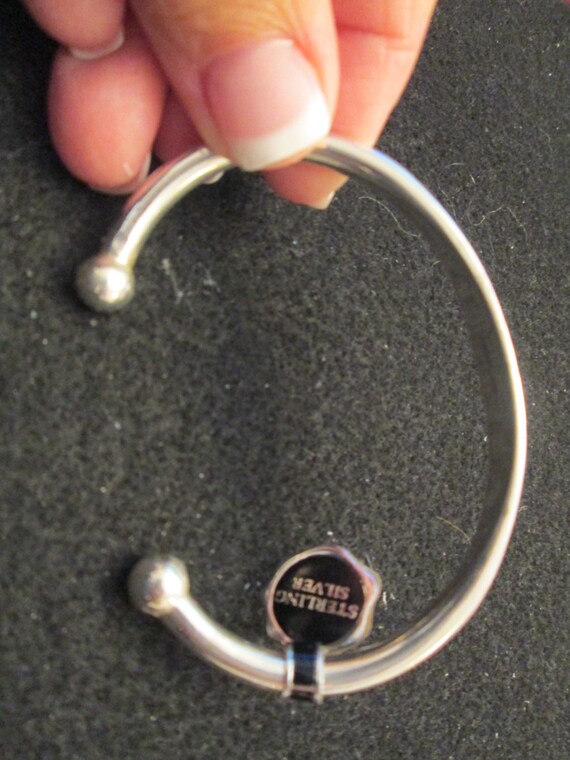 Sterling Engravable Cuff Bracelet>925 Monogram Br… - image 7