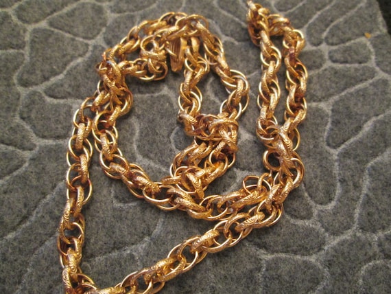 HEAVY 24" Gold chain>12kt.Gold Chain,Heavy Gold C… - image 4