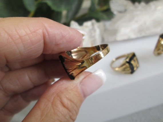 Solid 10kt.Gold Initial Ring>Men's 10kt.Gold Sign… - image 6