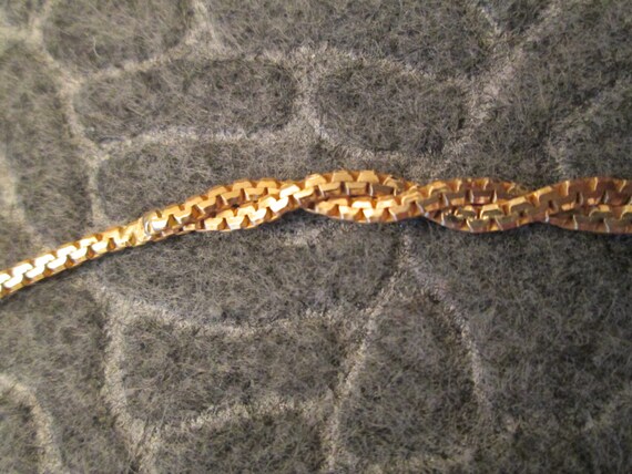 Italian Solid 14kt.Gold Doubled Flat Chain>Solid … - image 4