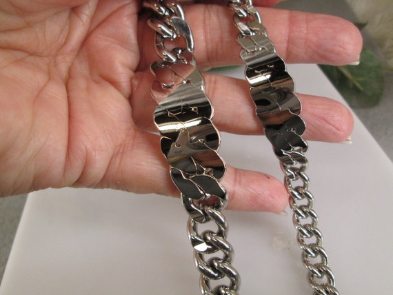 Solid Copper Silver ID Bracelet>1/2" Wide OR 5/8"… - image 1