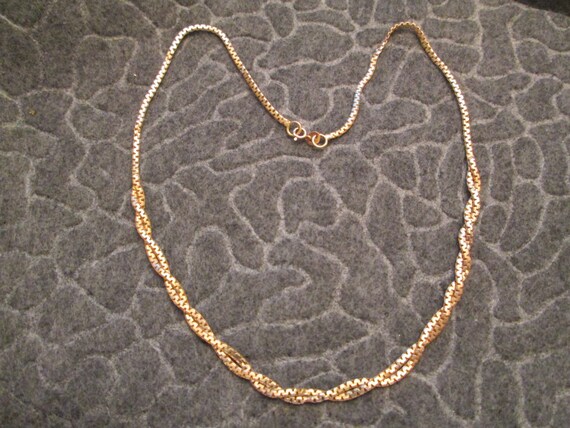 Italian Solid 14kt.Gold Doubled Flat Chain>Solid … - image 2