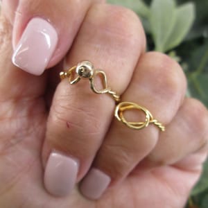 Dainty Vintage 70&#39;s 12kt. Gold Filled Rings&gt; Minimalist, Midi, Pinky, Love, Friendship, Thumb&gt; Simply Adorable