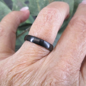 Plain Black Stainless Steel Band&gt;Black Wedding Band,Strong,Durable,Black narrow Band,Thumb ring,Stainless Steel band,Matte Black band