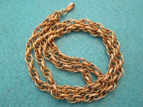 HEAVY 24" Gold chain>12kt.Gold Chain,Heavy Gold C… - image 7