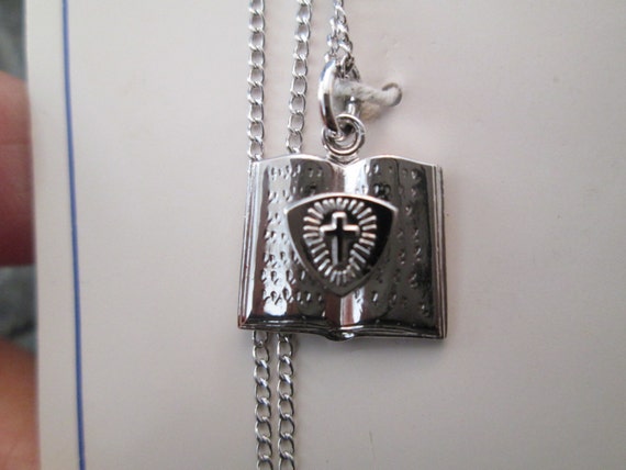 STERLING Silver METHODIST cross/medal Necklace>92… - image 3