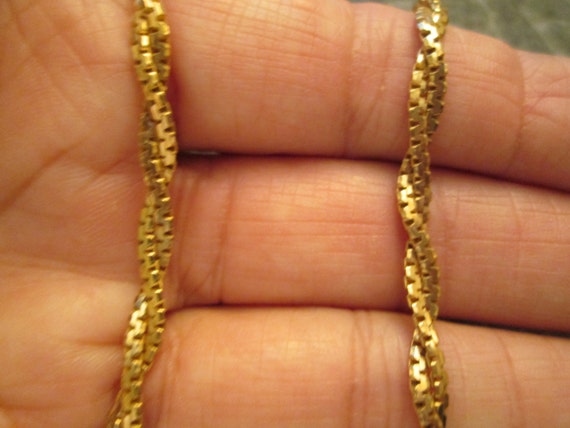 Italian Solid 14kt.Gold Doubled Flat Chain>Solid … - image 7
