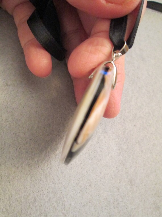 Genuine Abalone Shell & Mother of Pearl HEART Pen… - image 4