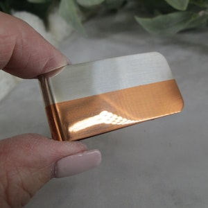 Engravable Money Clip&gt;Men&#39;s Copper/Silver Money Clip&gt;Monogram Money Clip&gt;Initial&gt;Personalize,Money Holder,Billfold,Money Clip,Gift for Him