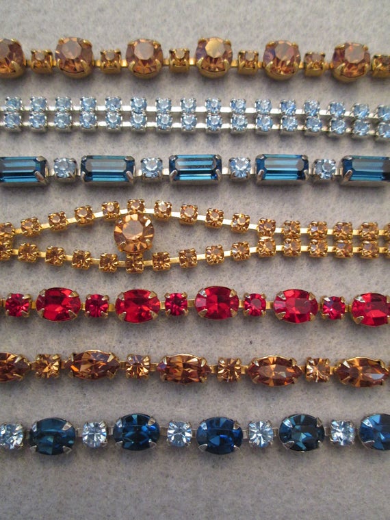 Weiss Rhinestone Bracelets>Vintage signed WEISS R… - image 2