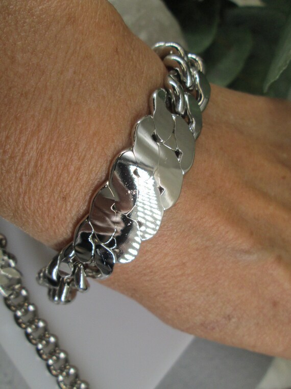 Solid Copper Silver ID Bracelet>1/2" Wide OR 5/8"… - image 6