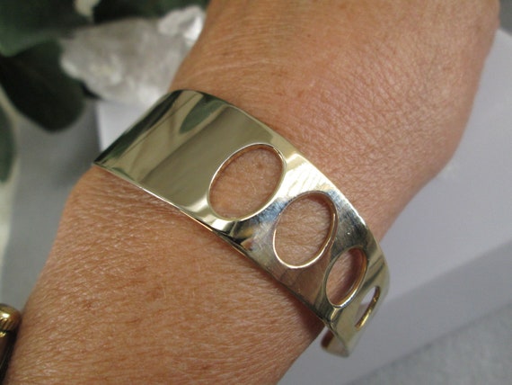 Gold Engravable Cuff Bracelet>Engravable Bracelet… - image 3