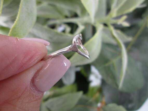 Sterling Silver Hammered HEART Ring>925 Heart rin… - image 7