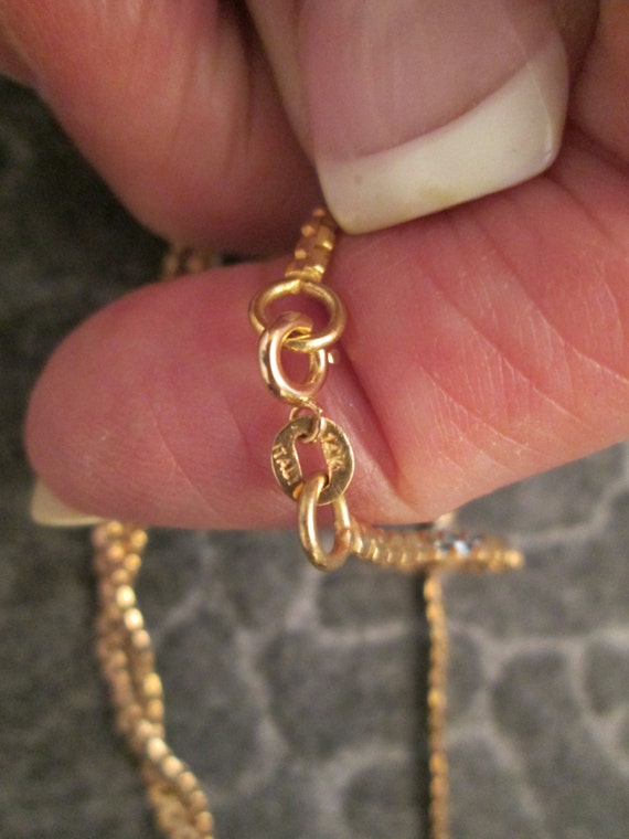 Italian Solid 14kt.Gold Doubled Flat Chain>Solid … - image 5