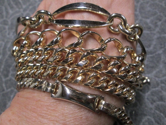 Gold Link Bracelets>Vintage 50's SPERRY Gold Brac… - image 2