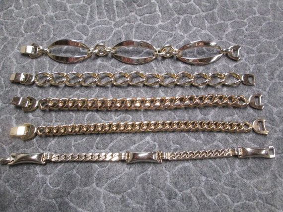 Gold Link Bracelets>Vintage 50's SPERRY Gold Brac… - image 3