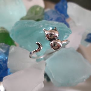 Sterling Silver CAT Ring&gt;925 Kitty ring,Sterling Silver Cat ring,Dainty Cat ring,925 Sterling Dainty Cat ring,PURRRR, Kitty Cat,Cat&#39;s Meow
