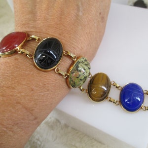 Ronci 18K GF Scarab Bracelet