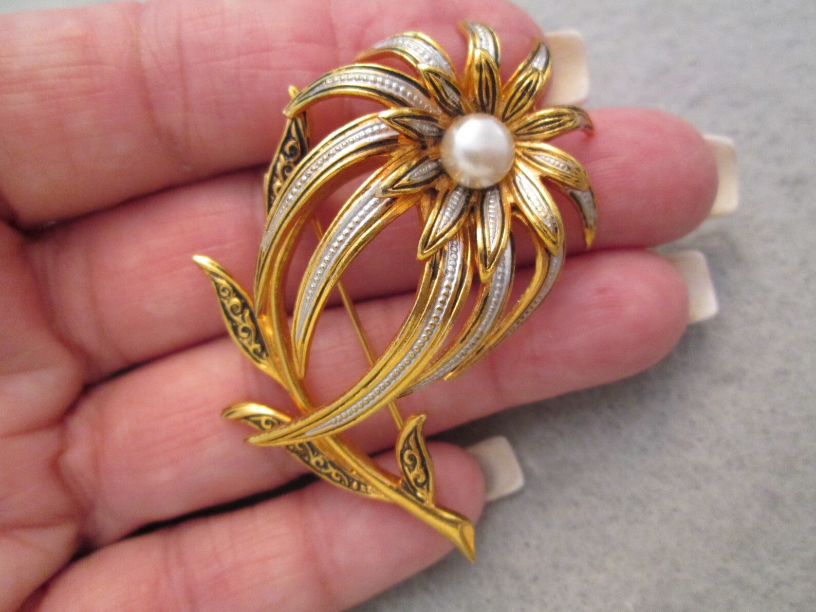 Beautiful Spanish Damascene Brooches 3 to Choose From Etsy