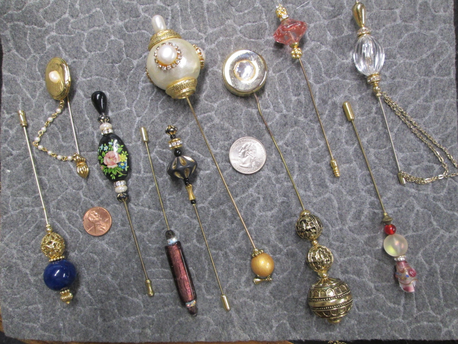 Broche bouton originale vintage 1939 permis de pêche résident