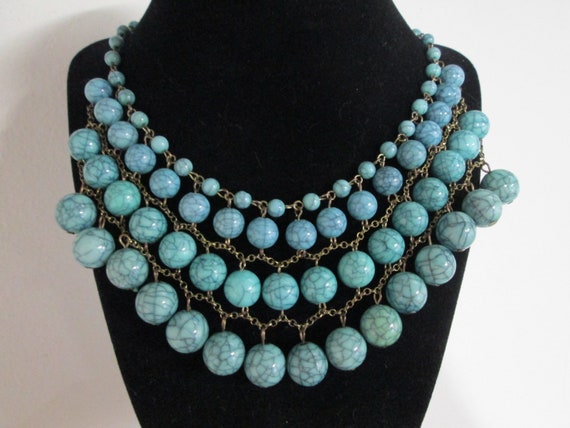 Turquoise Statement Necklace – Liv Oliver