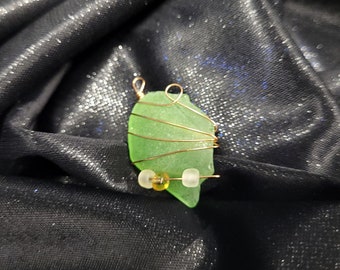 Small Green Copper Pendant