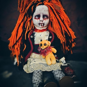 Halloween Vampir Kürbiskopf trickortreat Hallowhia einzigartiger Horror Kunstpuppen Dekor