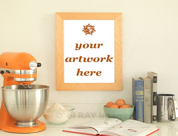 8x10 Vertical Frame For Your Artwork Kitchen Theme