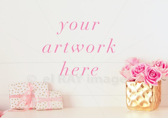Digital Image Blank Wall Mockup For Your Artwork