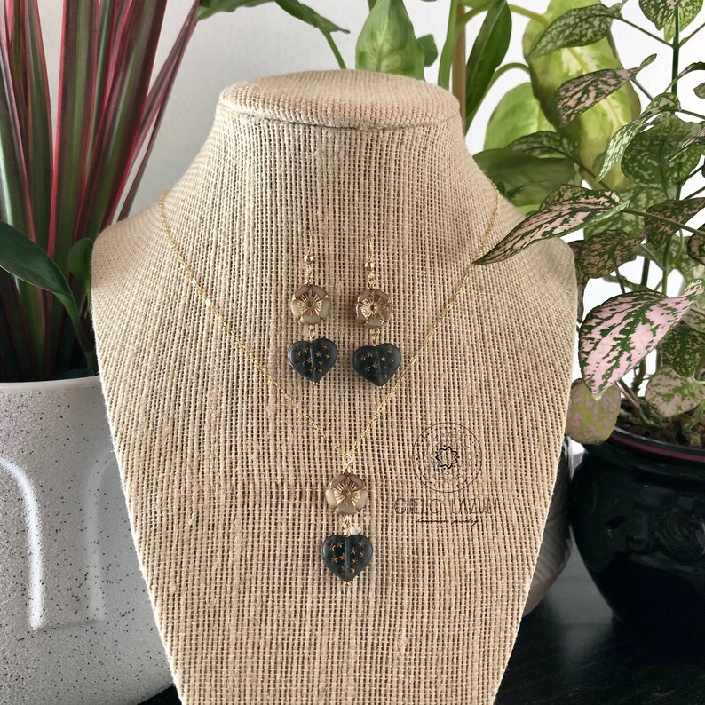 Celestial Garden Necklace /& Earrings Gift Set