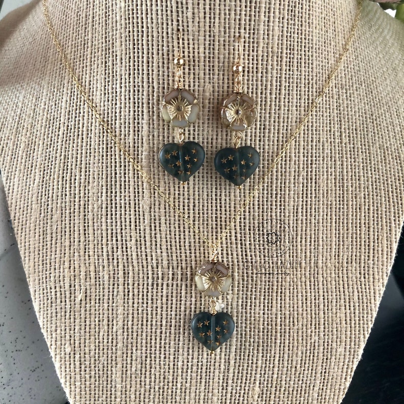 Celestial Garden Necklace /& Earrings Gift Set