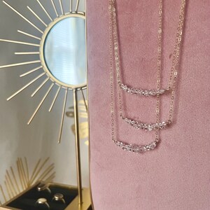 Herkimer Diamond Clear Quartz Necklace