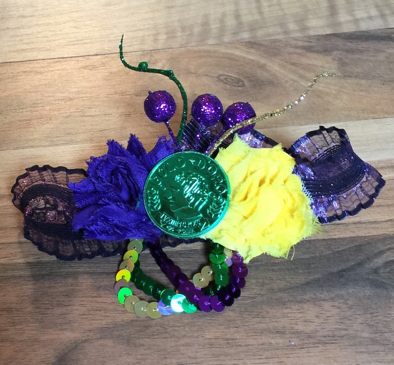 Doubloon Headband New Orleanes Mardi Gras Headband Mardi Gras Infant Headband Carnival Headband Louisiana