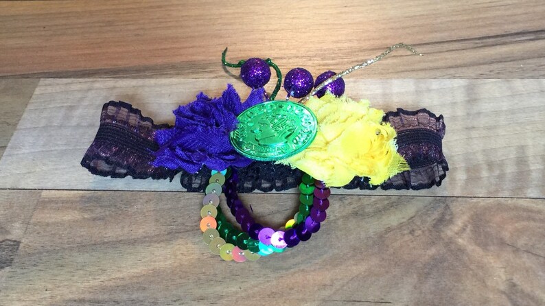 Doubloon Headband New Orleanes Mardi Gras Headband Mardi Gras Infant Headband Carnival Headband Louisiana