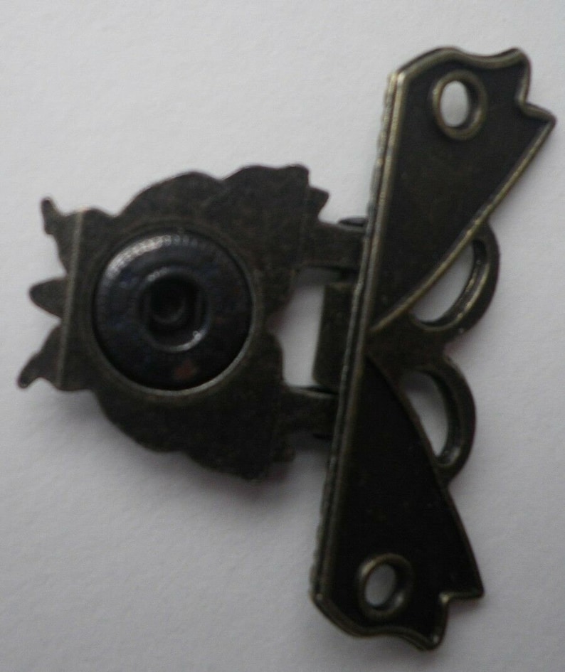 NEW Lock clasp box closer latch hasp ornate butterfly antique Etsy
