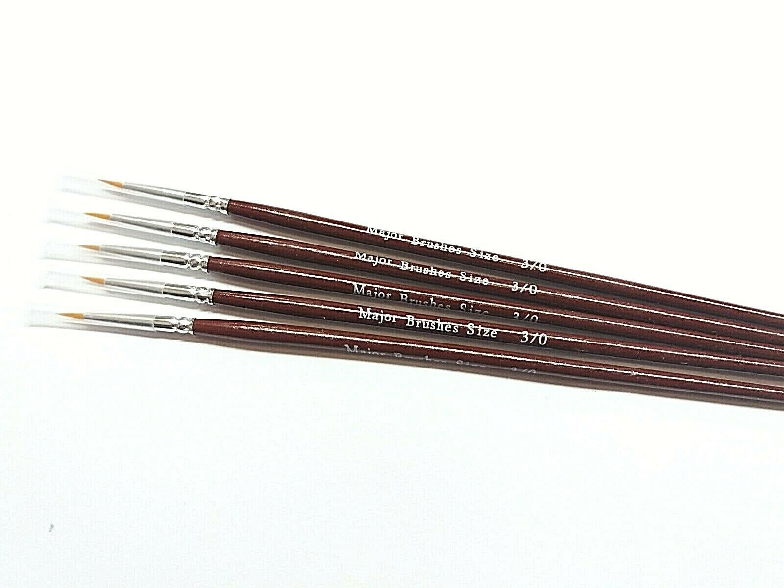 Professional 11 Piece Short Handle Paint Brush Detail Set, Artist