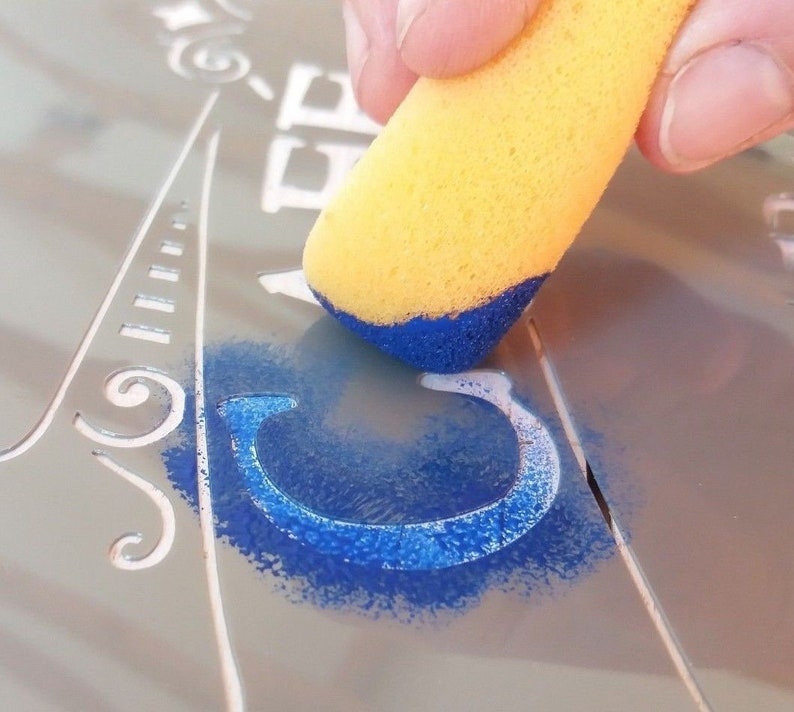 NEW Pack of 2 Professional Stencil Shader Stencil Foam Brush Etsy