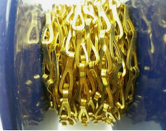 Polished Brass Chandelier Chain Mirror Picture Hanging 1 Meter Length 19mm links