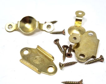 Cheval Mirror Movement Swivel Bracket Hinge Dressing Table Brass Plated Pivot